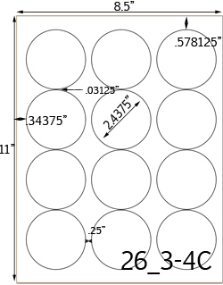 2 1/2 Diameter Round Water-Resistant Silver Polyester Laser Label Sheet<BR><B>USUALLY SHIPS SAME DAY</B>