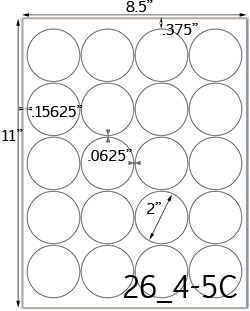 2 Diameter Round Clear Matte Polyester Inkjet Label Sheet<BR><B>USUALLY SHIPS SAME DAY</B>