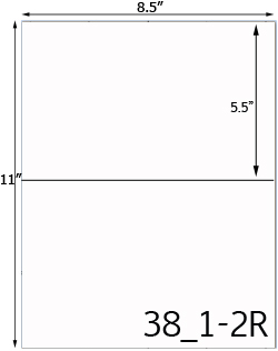 8 1/2 x 5 1/2 Rectangle <B>ULTRA</B> Water-Resistant White Vinyl Inkjet Label Sheet<BR><B>USUALLY SHIPS SAME DAY</B>