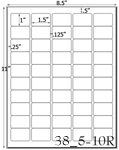1 1/2 x 1 Rectangle Khaki Tan Label Sheet<BR><B>USUALLY SHIPS SAME DAY</B>