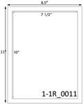 7 1/2 x 10 Rectangle<BR>Brown Kraft Printed Label Sheet<BR><B>USUALLY SHIPS IN 2-3 BUSINESS DAYS</B>