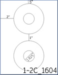 4 1/2 Diameter CD Donut <BR>White Water-resistant Polyester Printed Label Sheet<BR><B>USUALLY SHIPS IN 2-3 BUSINESS DAYS</B>