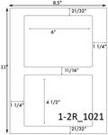 6 x 4 1/2 Rectangle <BR>Brown Kraft Printed Label Sheet<BR><B>USUALLY SHIPS IN 2-3 BUSINESS DAYS</B>