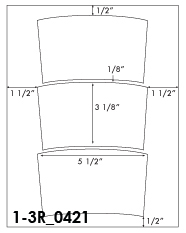 5 1/2 x 3 1/8 Rectangle <BR>Light Brown Kraft Printed Label Sheet<BR><B>USUALLY SHIPS IN 2-3 BUSINESS DAYS</B>