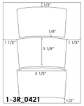 5 1/2 x 3 1/8 Rectangle <BR>Brown Kraft Printed Label Sheet<BR><B>USUALLY SHIPS IN 2-3 BUSINESS DAYS</B>