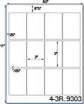 2 x 3 Rectangle<BR>Clear Matte Polyester Printed Label Sheet<BR><B>USUALLY SHIPS IN 2-3 BUSINESS DAYS</B>