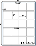 2 x 2 Square<BR>Clear Matte Polyester Printed Label Sheet<BR><B>USUALLY SHIPS IN 2-3 BUSINESS DAYS</B>