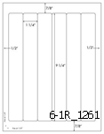1 1/4 x 9 1/4 Rectangle<BR>Clear Matte Polyester Printed Label Sheet<BR><B>USUALLY SHIPS IN 2-3 BUSINESS DAYS</B>