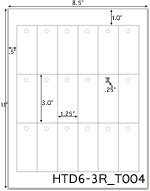 1.25 x 3 Rectangle w/ pre-drilled 1/4 hole<BR>Brown Kraft Custom Printed Perforated Hang Tag Sheet<BR><B>USUALLY SHIPS IN 2-3 BUSINESS DAYS</B>
