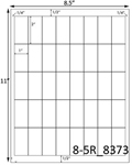 1 x 2 Rectangle<BR>Clear Matte Polyester Printed Label Sheet<BR><B>USUALLY SHIPS IN 2-3 BUSINESS DAYS</B>