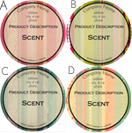 Quick Build Candle Label -30303 Grunge Stripes <BR><B>USUALLY SHIPS WITHIN 24-48 HRS</B>