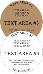 Round Customized Label<BR>Design Style #22<BR><B>USUALLY SHIPS WITHIN 24-48 HRS</b>