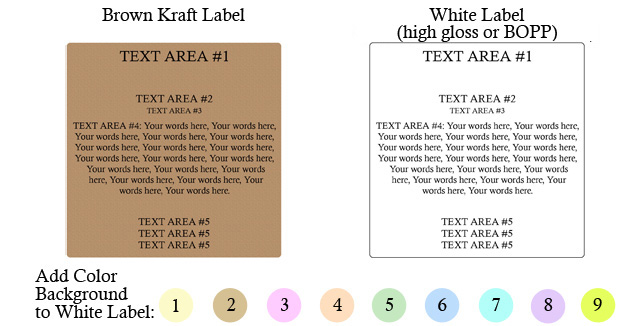 Square Customized Label<BR>Design Style #25<BR><B>USUALLY SHIPS WITHIN 24-48 HRS</b>