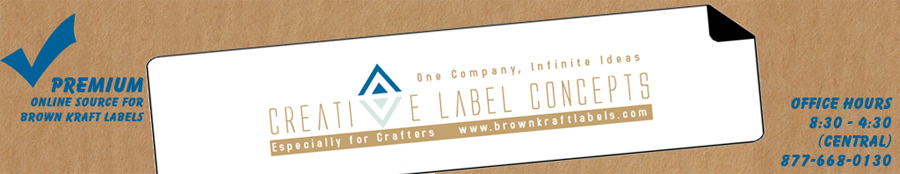 Brown Kraft Labels for your Inkjet or Laser