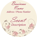 Quick Candle Label - Round Design 660<BR><B>USUALLY SHIPS WITHIN 24-48 HRS</B>