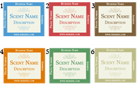 Quick Candle Label - Rectangle Design 602<BR><B>USUALLY SHIPS WITHIN 24-48 HRS</B>