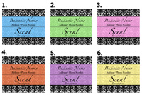 Quick Candle Label - Rectangle Design 612<BR><B>USUALLY SHIPS WITHIN 24-48 HRS</B>