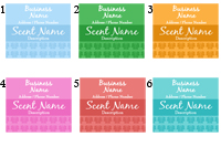 Quick Candle Label - Rectangle Design 622<BR><B>USUALLY SHIPS WITHIN 24-48 HRS</B>