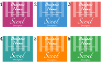 Quick Candle Label - Rectangle Design 632<BR><B>USUALLY SHIPS WITHIN 24-48 HRS</B>
