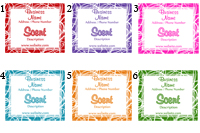 Quick Candle Label - Rectangle Design 642<BR><B>USUALLY SHIPS WITHIN 24-48 HRS</B>
