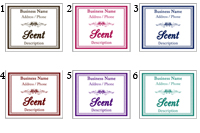 Quick Candle Label - Rectangle Design 672<BR><B>USUALLY SHIPS WITHIN 24-48 HRS</B>