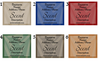 Quick Candle Label - Rectangle Design 692<BR><B>USUALLY SHIPS WITHIN 24-48 HRS</B>