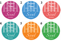 Quick Candle Label - Round Design 630<BR><B>USUALLY SHIPS WITHIN 24-48 HRS</B>