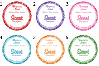 Quick Candle Label - Round Design 640<BR><B>USUALLY SHIPS WITHIN 24-48 HRS</B>
