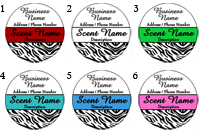 Quick Candle Label - Round Design 650<BR><B>USUALLY SHIPS WITHIN 24-48 HRS</B>