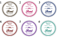 Quick Candle Label - Round Design 670<BR><B>USUALLY SHIPS WITHIN 24-48 HRS</B>