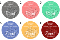 Quick Candle Label - Round Design 680<BR><B>USUALLY SHIPS WITHIN 24-48 HRS</B>