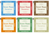 Quick Candle Label - Square Design 601<BR><B>USUALLY SHIPS WITHIN 24-48 HRS</B>
