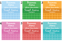 Quick Candle Label - Square Design 621<BR><B>USUALLY SHIPS WITHIN 24-48 HRS</B>