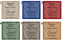 Quick Candle Label - Square Design 691<BR><B>USUALLY SHIPS WITHIN 24-48 HRS</B>