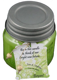Candle Wedding Favor Hang Tag