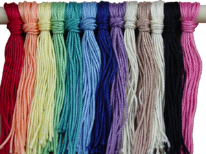 Pre-cut Hang Tag Strings (100 ct., 12" length) <BR>100% Mercerized Cotton 3/2<BR><B>USUALLY SHIPS SAME DAY</B>