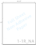 8 1/2 x 11 Non-adhesive Natural Ivory Paper<BR>...