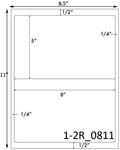 8 x 5 Rectangle  White Label Sheet<BR><B>USUALL...