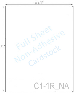 8 1/2 x 11 Non-adhesive Natural Ivory Cardstock<BR><B>USUALLY SHIPS SAME DAY</B>