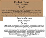 Rectangle Customized Ingredient Label<BR>Design Style #13<BR><B>USUALLY SHIPS WITHIN 24-48 HRS</b>