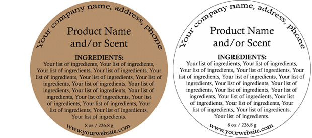 Quick, Easy and Affordable Ingredient Labels for your Bath &amp; Body and ...