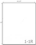 8 1/2 x 11 Rectangle Foil (Gold or Silver) Label Sheet<BR><B>USUALLY SHIPS SAME DAY</B>