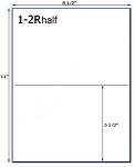 5 1/2 x 8 1/2 Rectangle  White Label Sheet<BR><B>USUALLY SHIPS SAME DAY</B>