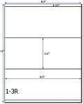 3 1/2 x 8 1/2 Rectangle Water-Resistant White Vinyl Inkjet Label Sheet<BR><B>USUALLY SHIPS SAME DAY</B>