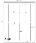 3 x 5 Rectangle Brown Kraft Label Sheet<BR><B>USUALLY SHIPS SAME DAY</B>