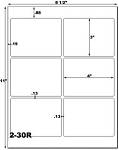 3 x 4 Rectangle Brown Kraft Label Sheet<BR><B>USUALLY SHIPS SAME DAY</B>
