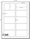 2 x 3 1/2 Rectangle Prairie Kraft Label Sheet<BR><B>USUALLY SHIPS SAME DAY</B>