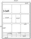 2 3/4 x 2 3/4 Rectangle <B>ULTRA</B> Water-Resistant White Vinyl Inkjet Label Sheet<BR><B>USUALLY SHIPS SAME DAY</B> 