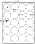 2 Diameter Round Pastel Label Sheet<BR><B>USUALLY SHIPS SAME DAY</B>