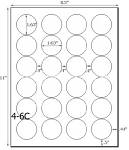 1 2/3 Diamter Round Khaki Tan Label Sheet<BR><B>USUALLY SHIPS SAME DAY</B>
